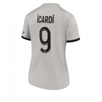 Paris Saint-Germain Mauro Icardi #9 Fotballklær Bortedrakt Dame 2022-23 Kortermet